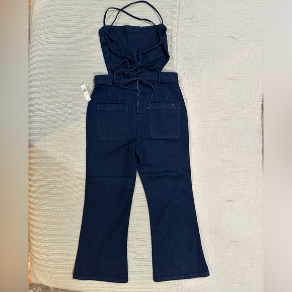 Pilcro Open-Back Denim Jumpsuit - Picture 6 of 9